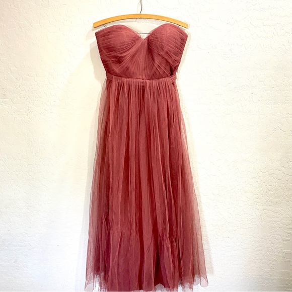 Jenny Yoo Dresses & Skirts - Jenny Yoo Aiden Convertible Gown Women’s Size 10 Strapless Sweetheart Dusty Pink